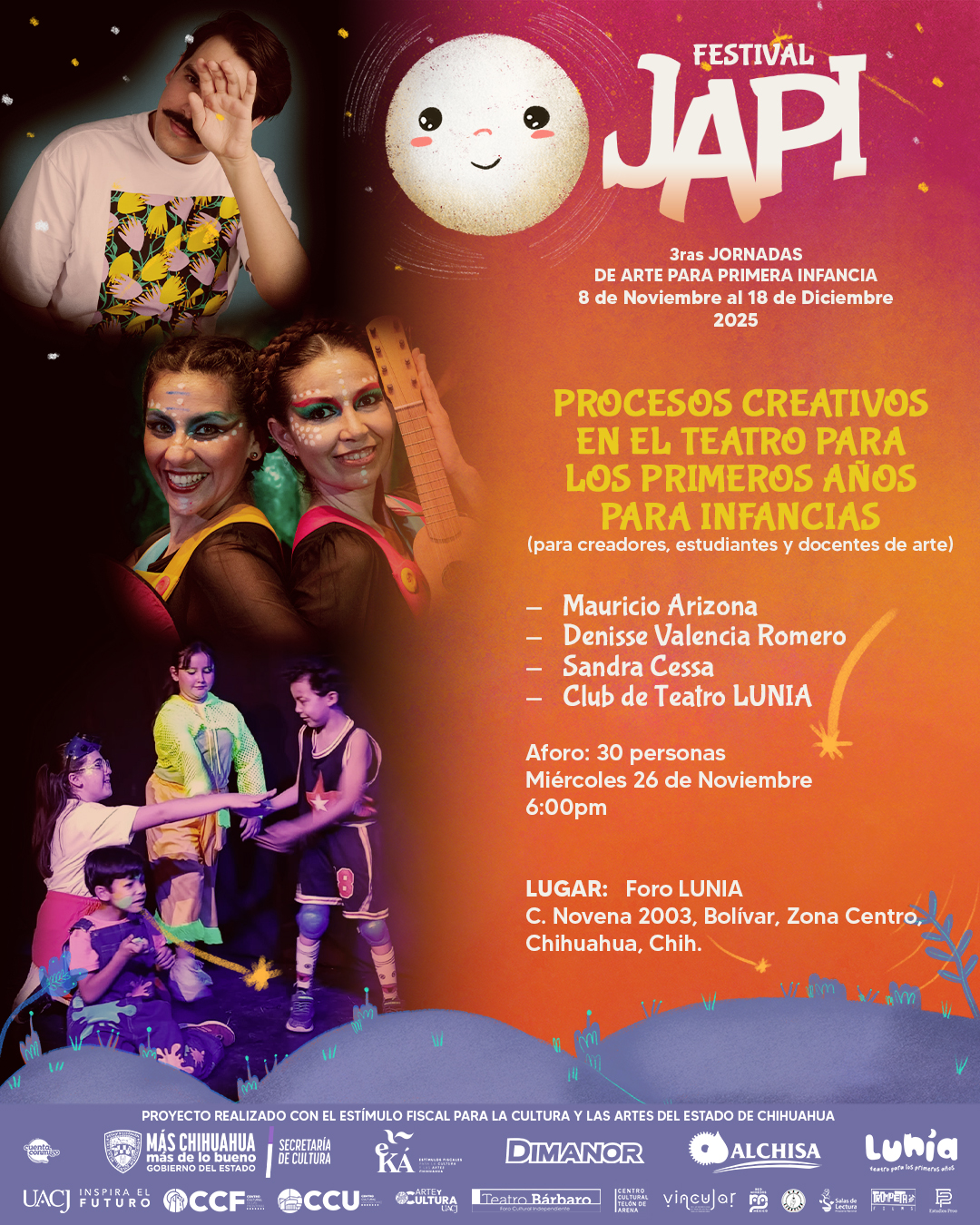 Conversatorio procesos creativos en el teatro para los primeros años